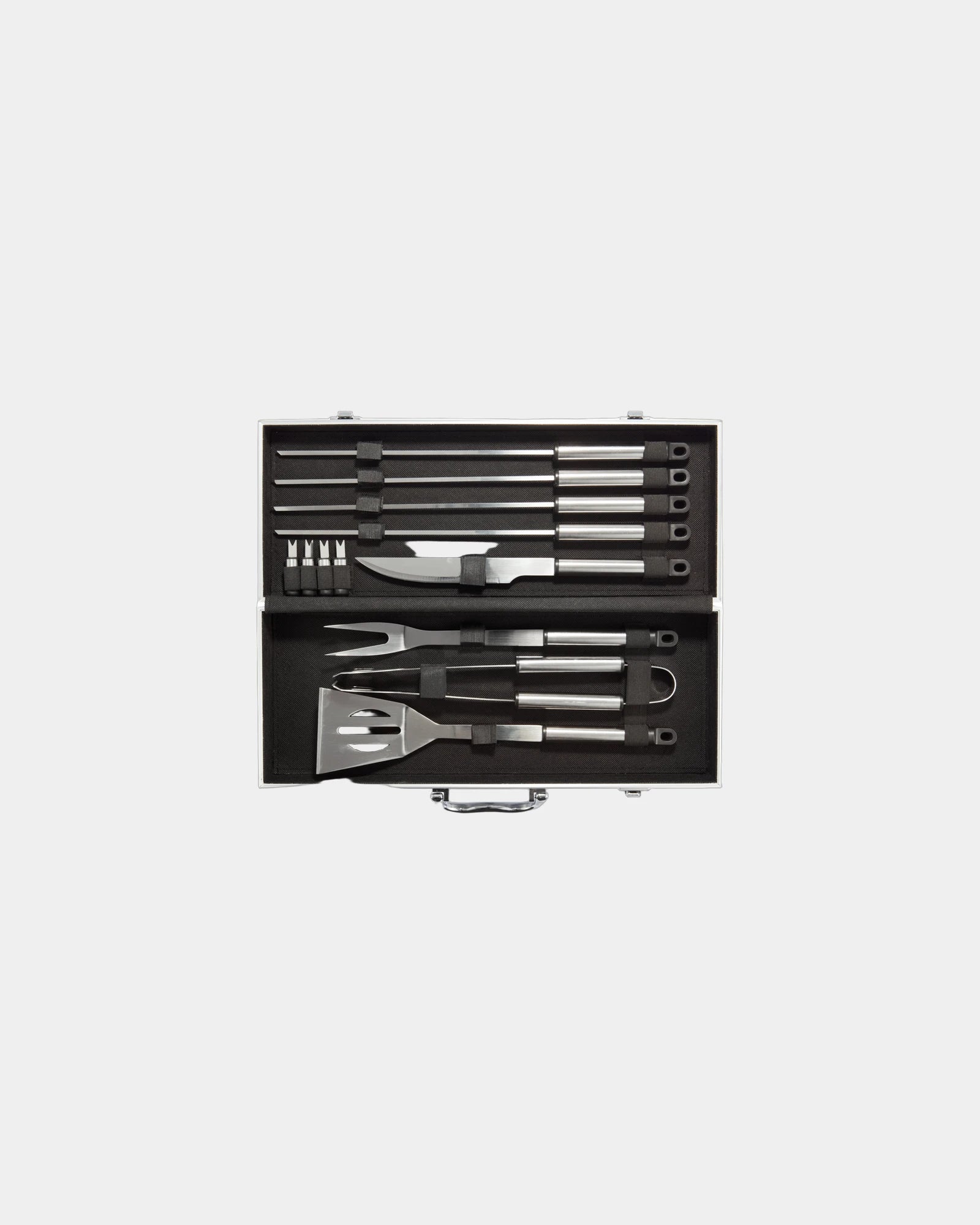 Promotional stainless steel barbecue set in aluminum case - 1